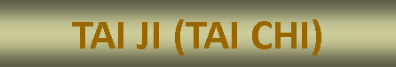 Text Box: TAI JI (TAI CHI)